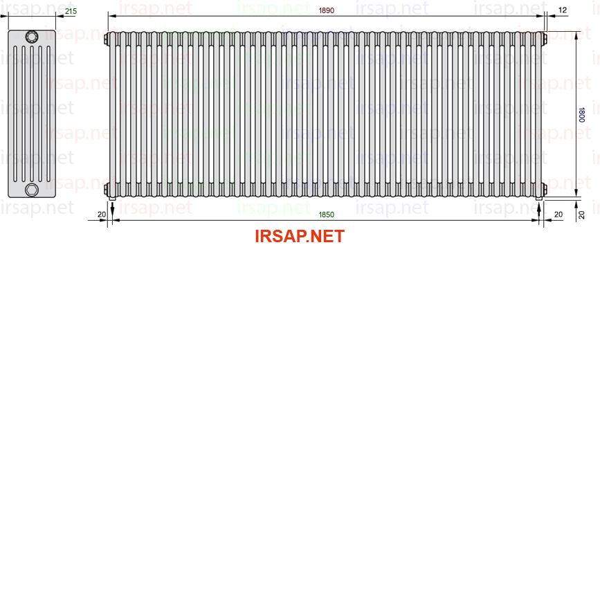 Радиатор IRSAP Tesi 61800/42 T16 CL 01